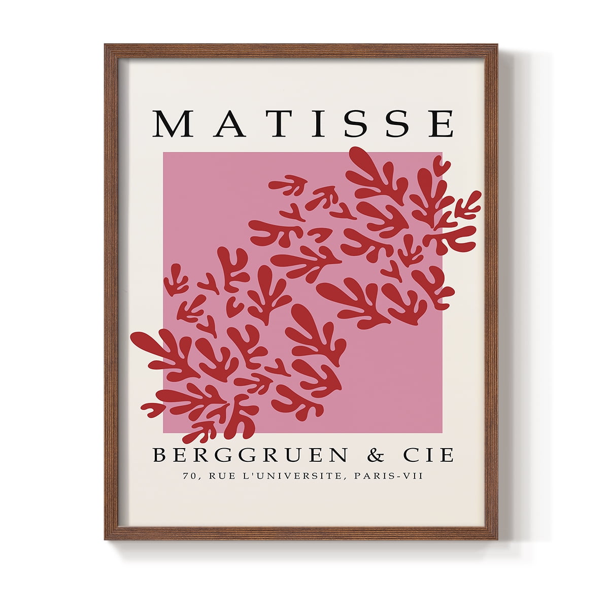 Matisse CCCXXII in Brown Solid Wood 22 x 28 Framed Print
