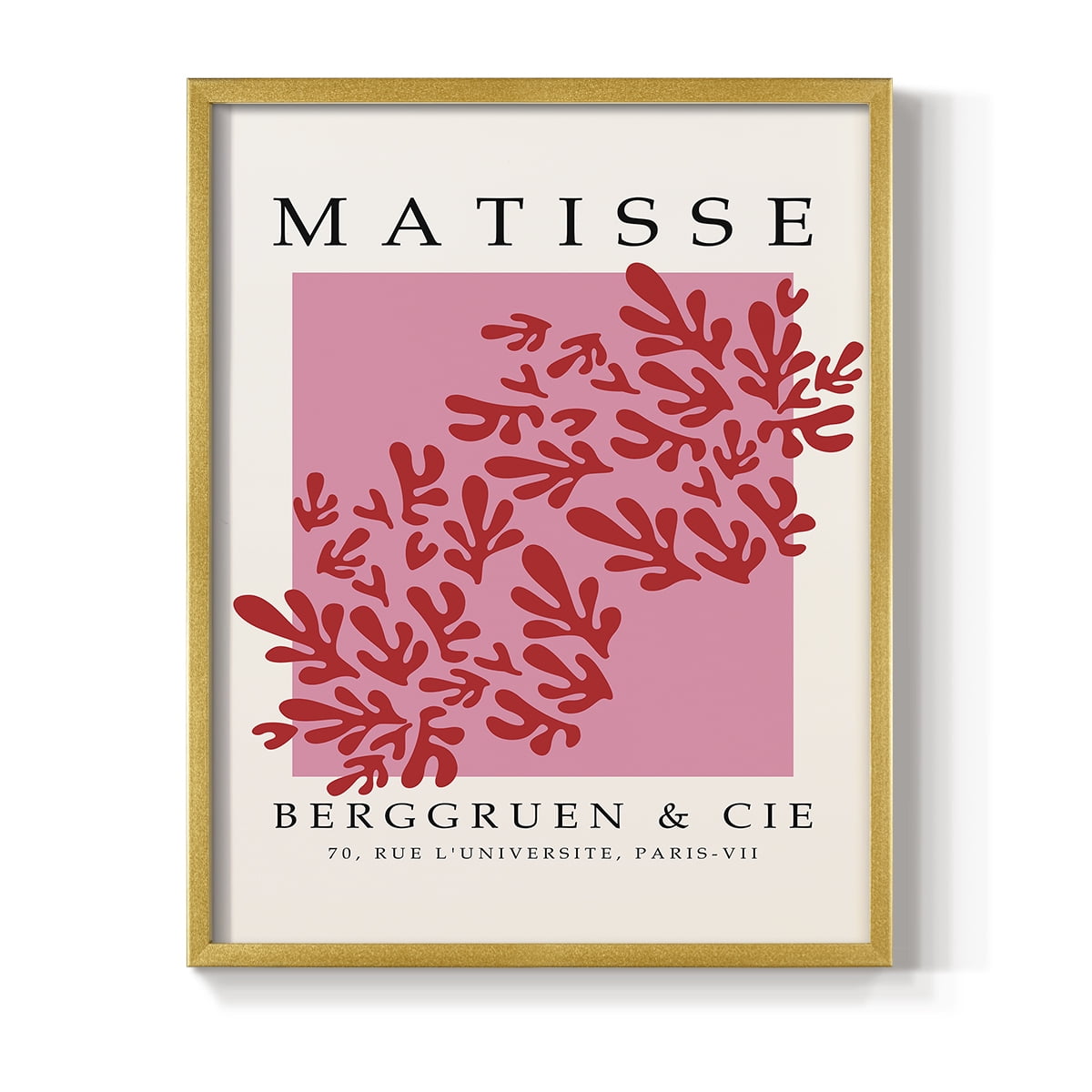 Matisse CCCXXII in Gold Solid Wood 8 x 10 Framed Print