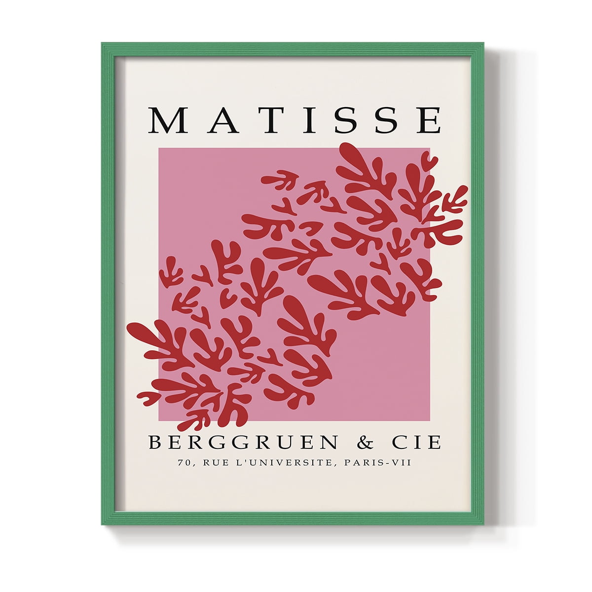 Matisse CCCXXII in Green Solid Wood 22 x 28 Framed Print