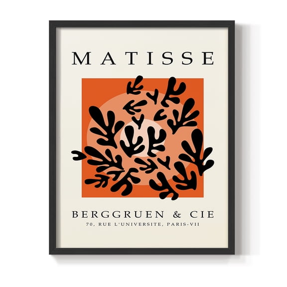 Matisse CCCXXIV in Black Solid Wood 8 x 10 Framed Print