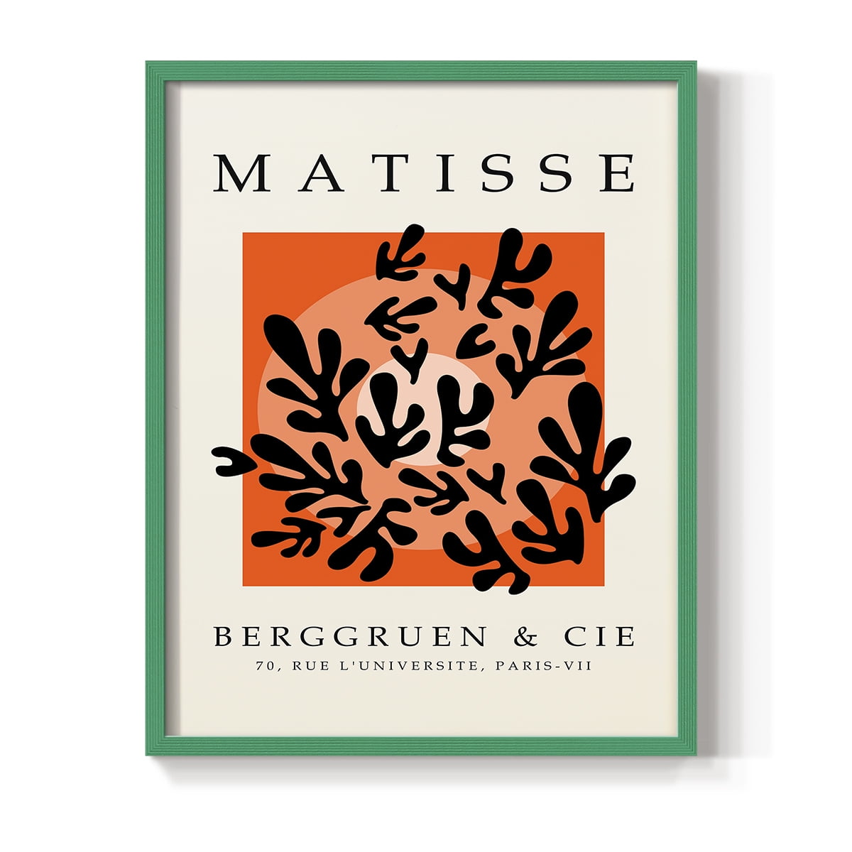 Matisse CCCXXIV in Green Solid Wood 16 x 20 Framed Print