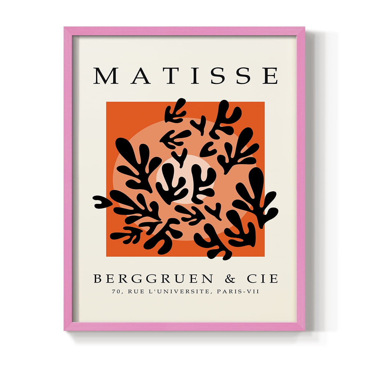 Matisse CCCXXIV in Pink Solid Wood 11 x 14 Framed Print