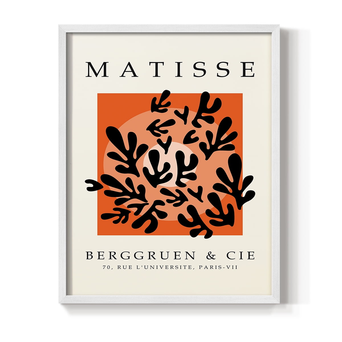 Matisse CCCXXIV in White Solid Wood 22 x 28 Framed Print