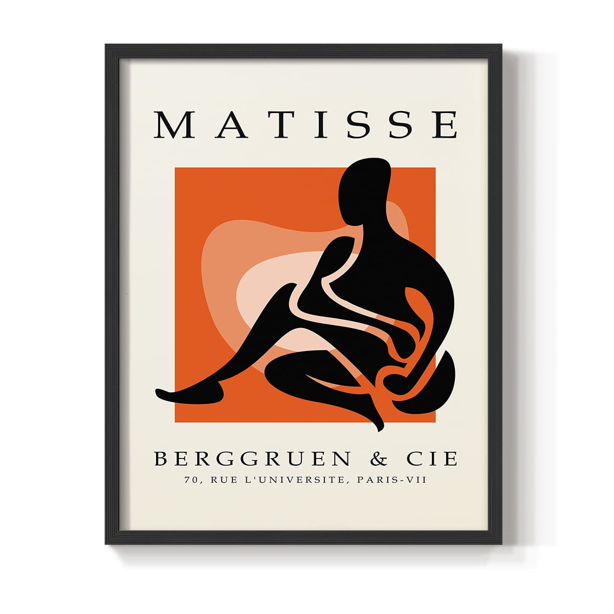 Matisse CCCXXV in Black Solid Wood 8 x 10 Framed Print