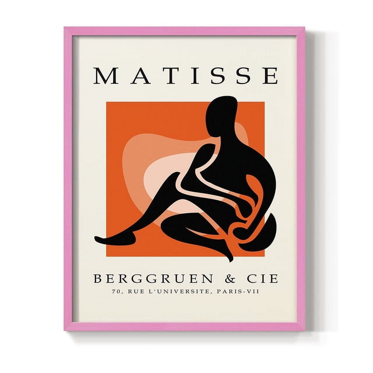 Matisse CCCXXV in Pink Solid Wood 16 x 20 Framed Print