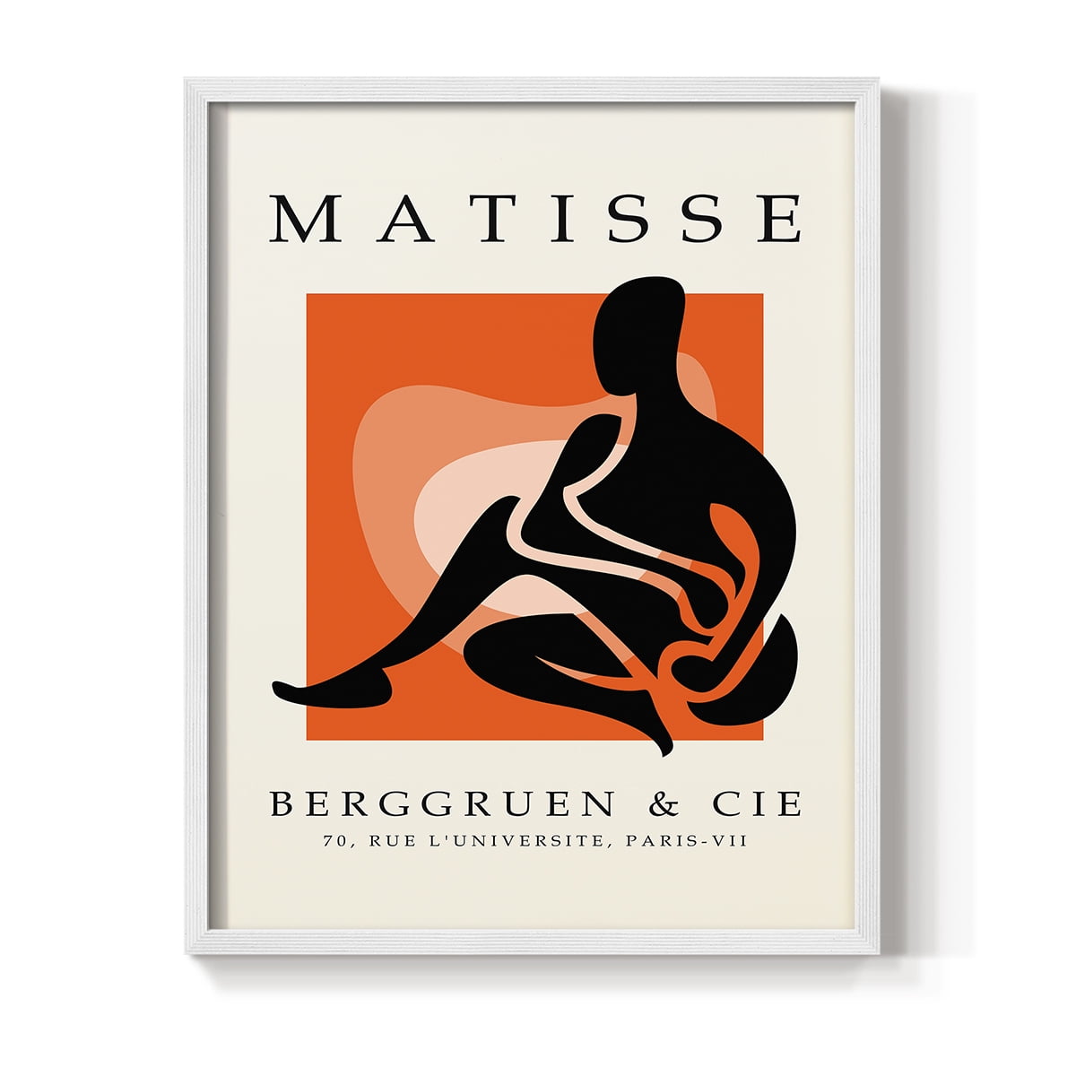 Matisse CCCXXV in White Solid Wood 8 x 10 Framed Print
