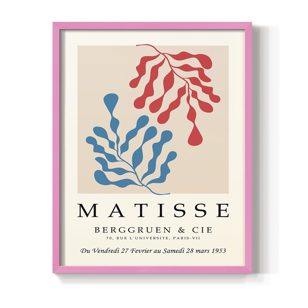 Matisse CCCXXVI in Pink Solid Wood 16 x 20 Framed Print