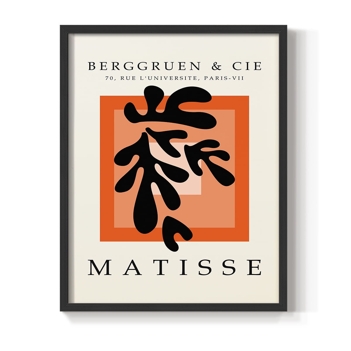 Matisse CCCXXVII in Black Solid Wood 16 x 20 Framed Print
