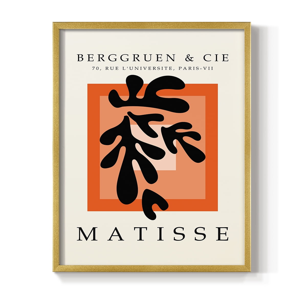 Matisse CCCXXVII in Gold Solid Wood 11 x 14 Framed Print