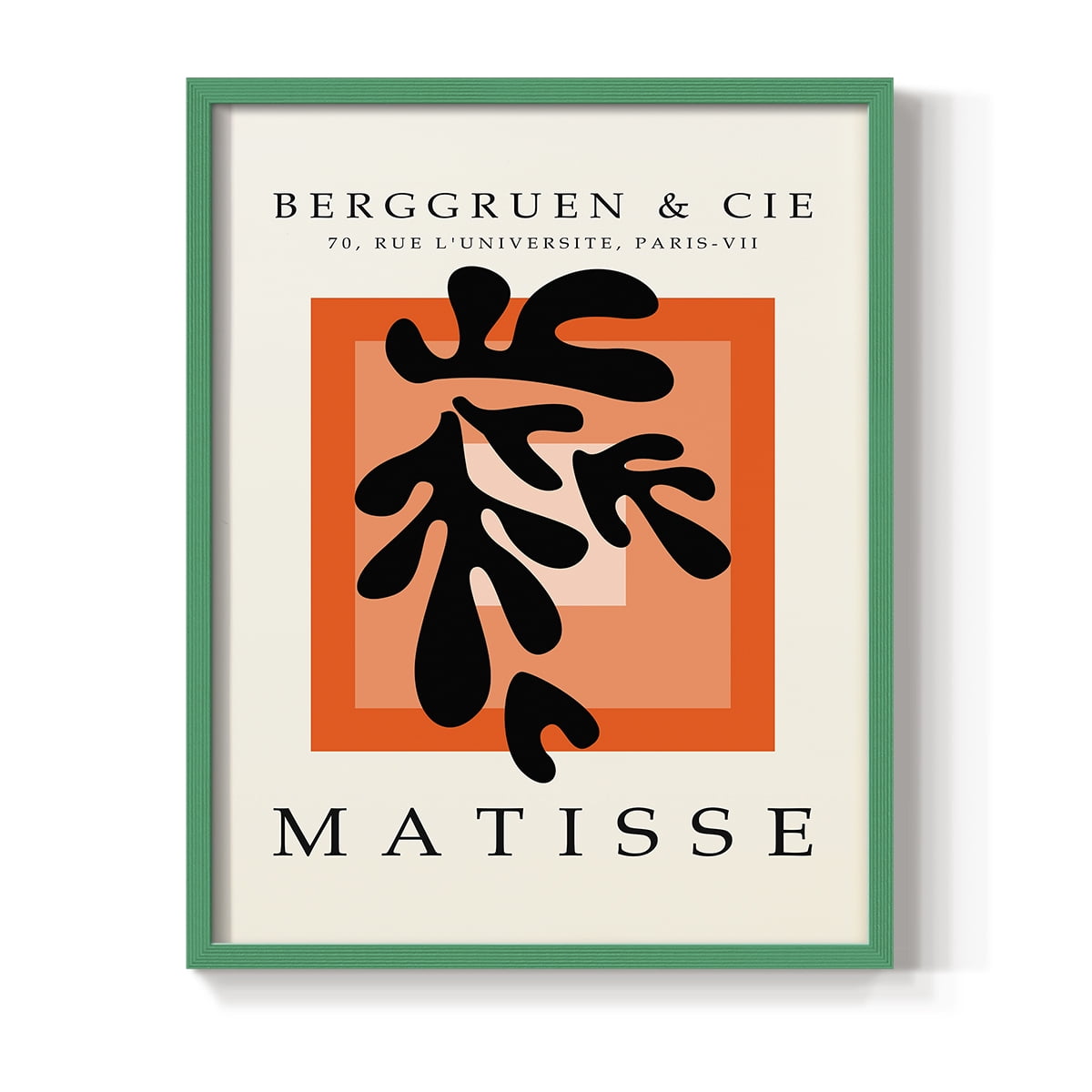 Matisse CCCXXVII in Green Solid Wood 16 x 20 Framed Print