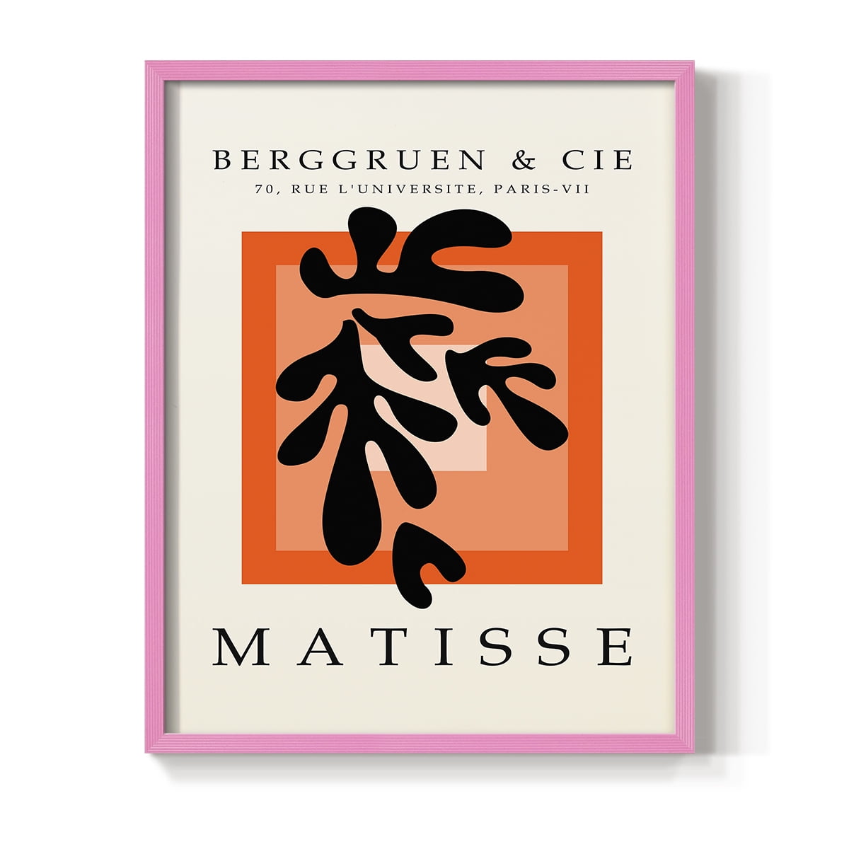 Matisse CCCXXVII in Pink Solid Wood 11 x 14 Framed Print