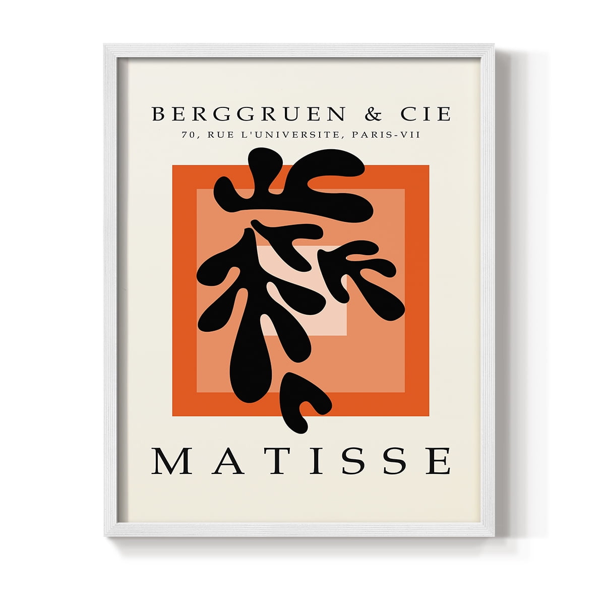 Matisse CCCXXVII in White Solid Wood 8 x 10 Framed Print