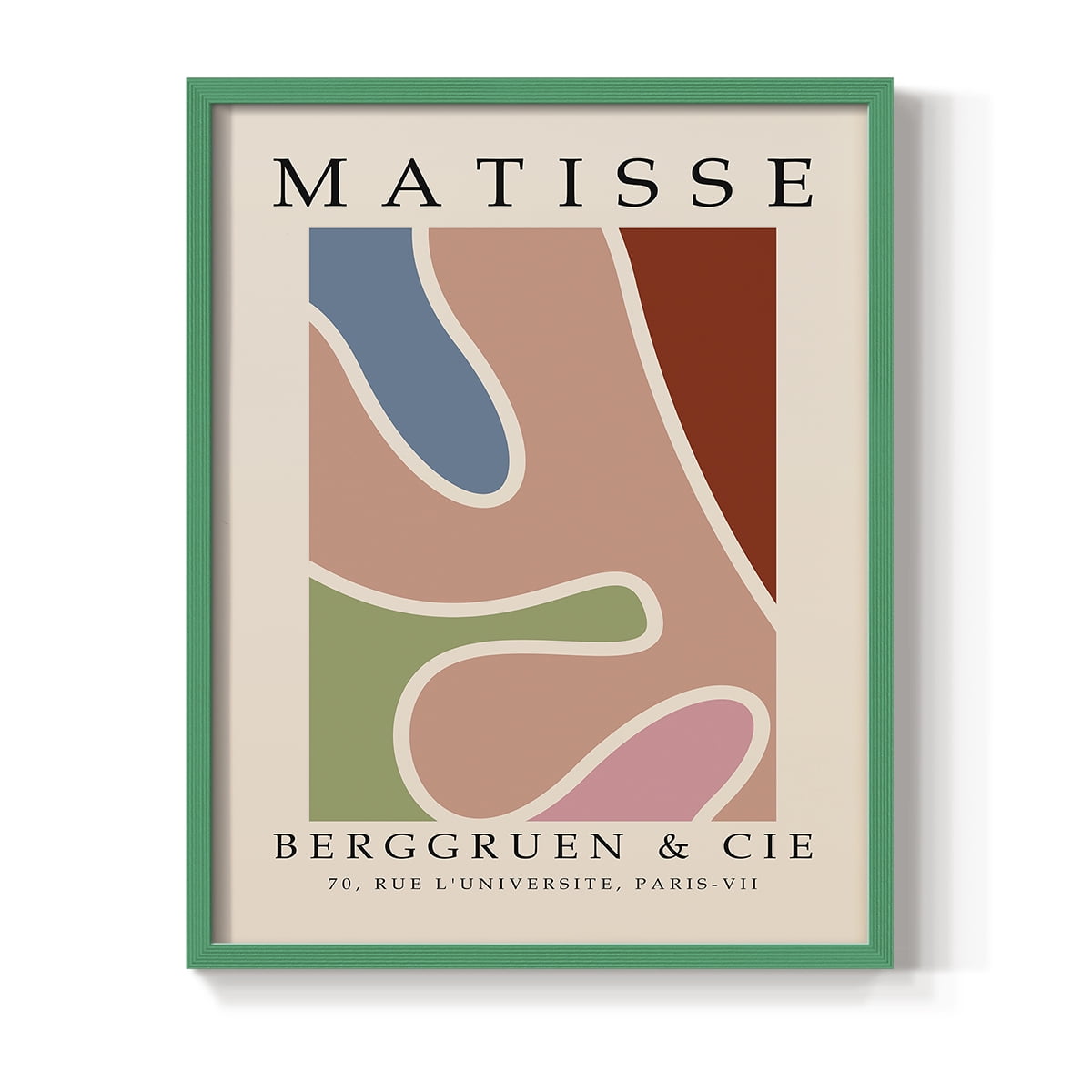 Matisse CCCXXXI in Green Solid Wood 22 x 28 Framed Print