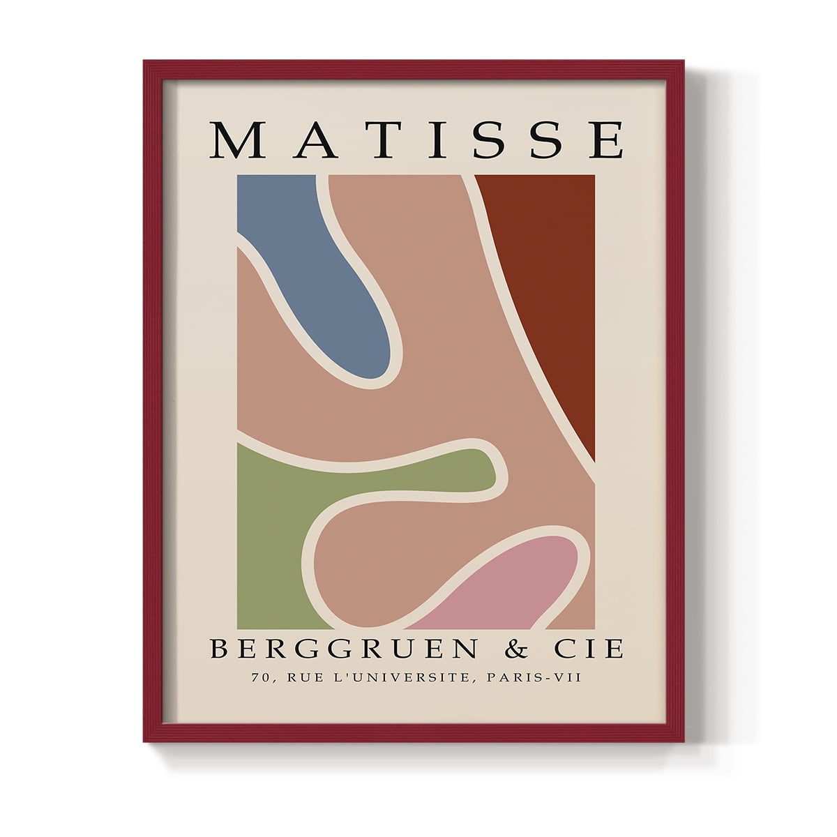 Matisse CCCXXXI in Red Solid Wood 16 x 20 Framed Print