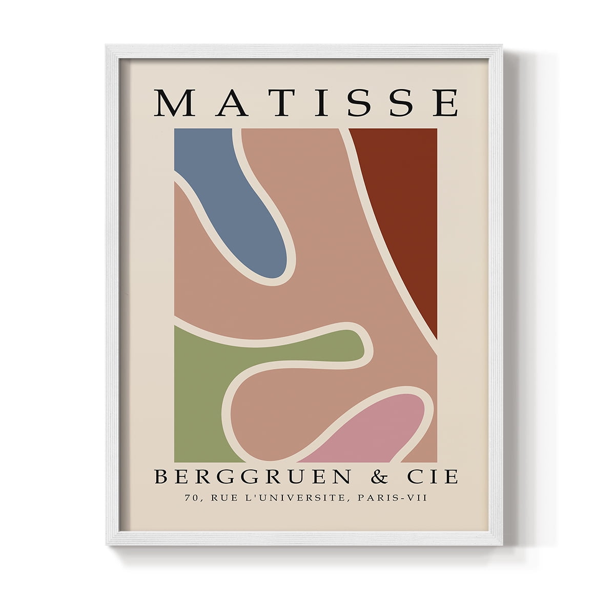 Matisse CCCXXXI in White Solid Wood 11 x 14 Framed Print