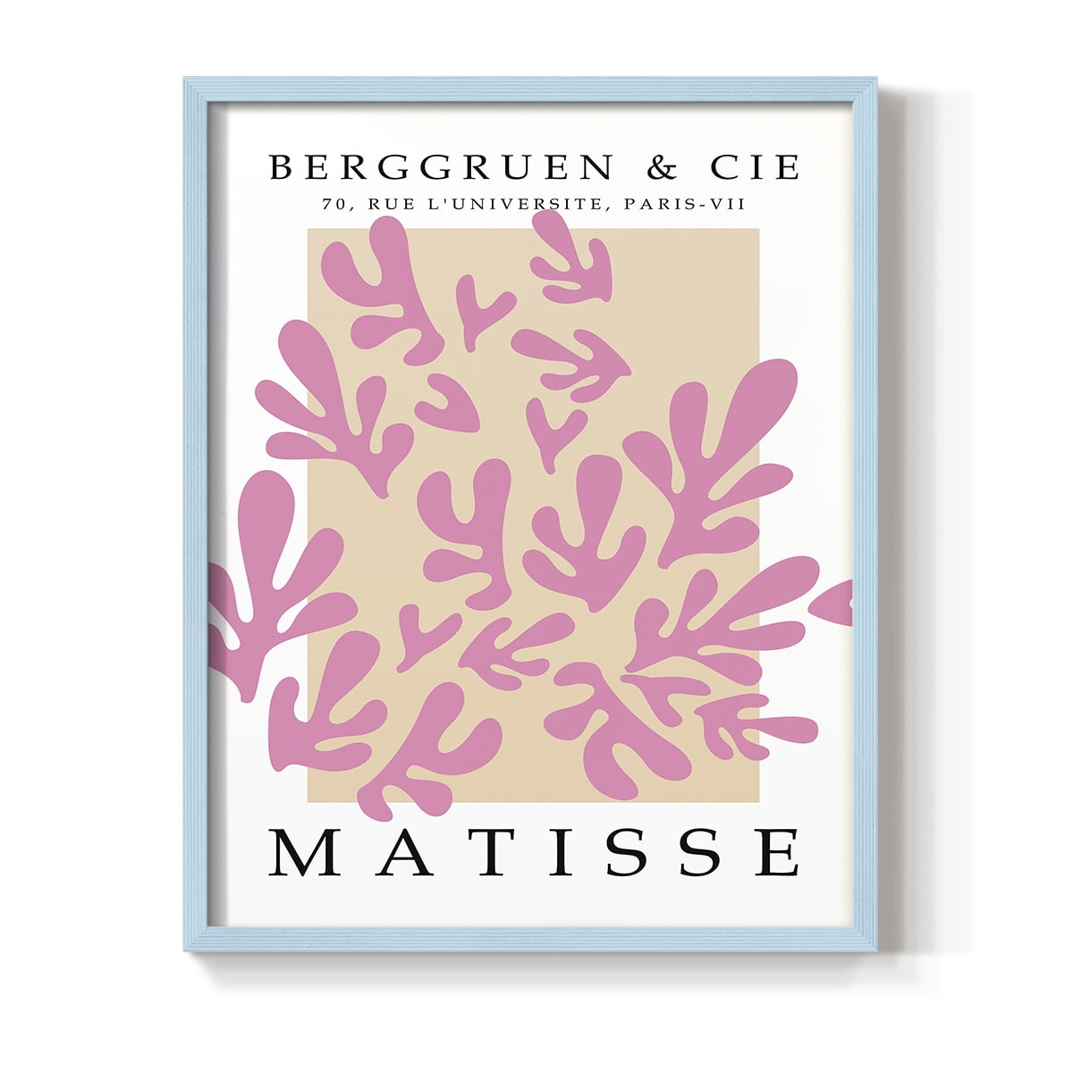 Matisse CCCXXXII in Blue Solid Wood 16 x 20 Framed Print