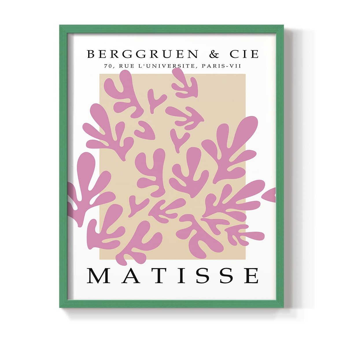 Matisse CCCXXXII in Green Solid Wood 11 x 14 Framed Print