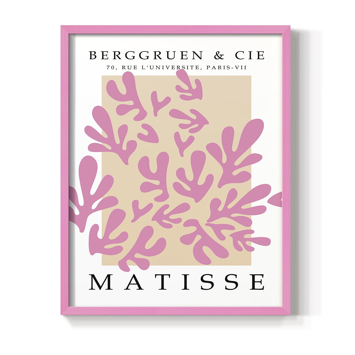 Matisse CCCXXXII in Pink Solid Wood 8 x 10 Framed Print