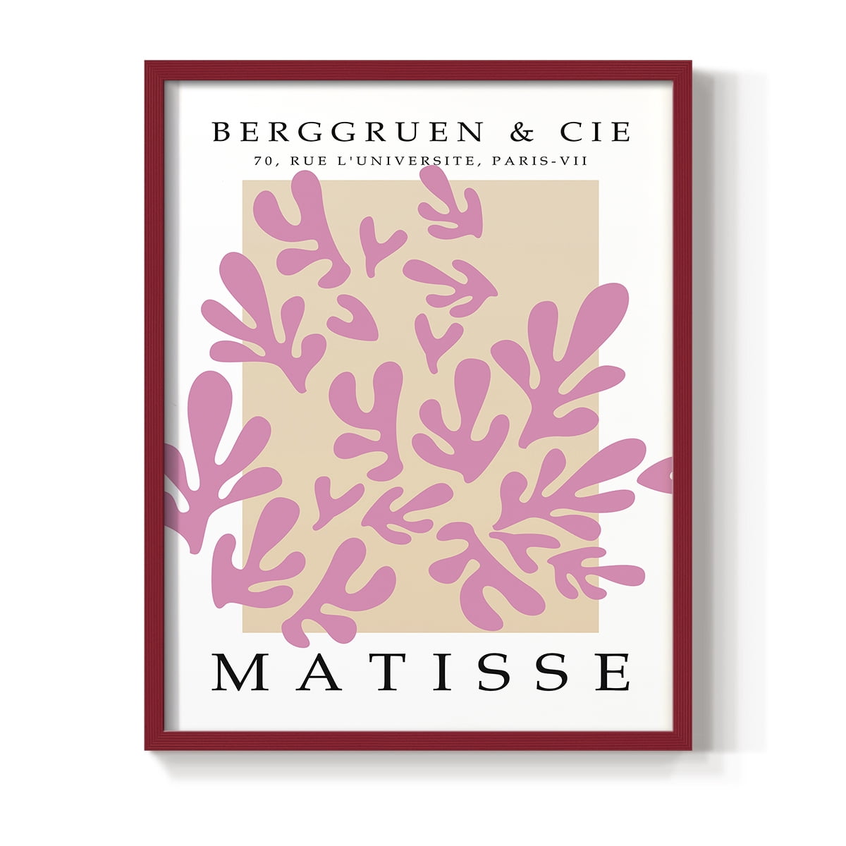 Matisse CCCXXXII in Red Solid Wood 16 x 20 Framed Print