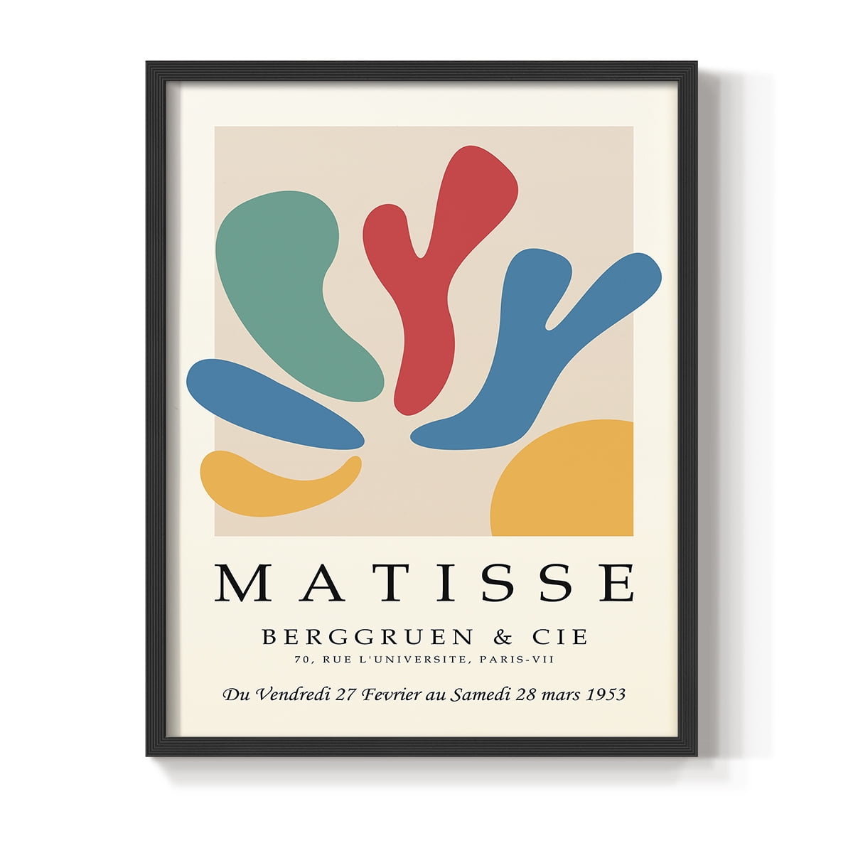 Matisse CCCXXXIII in Black Solid Wood 11 x 14 Framed Print