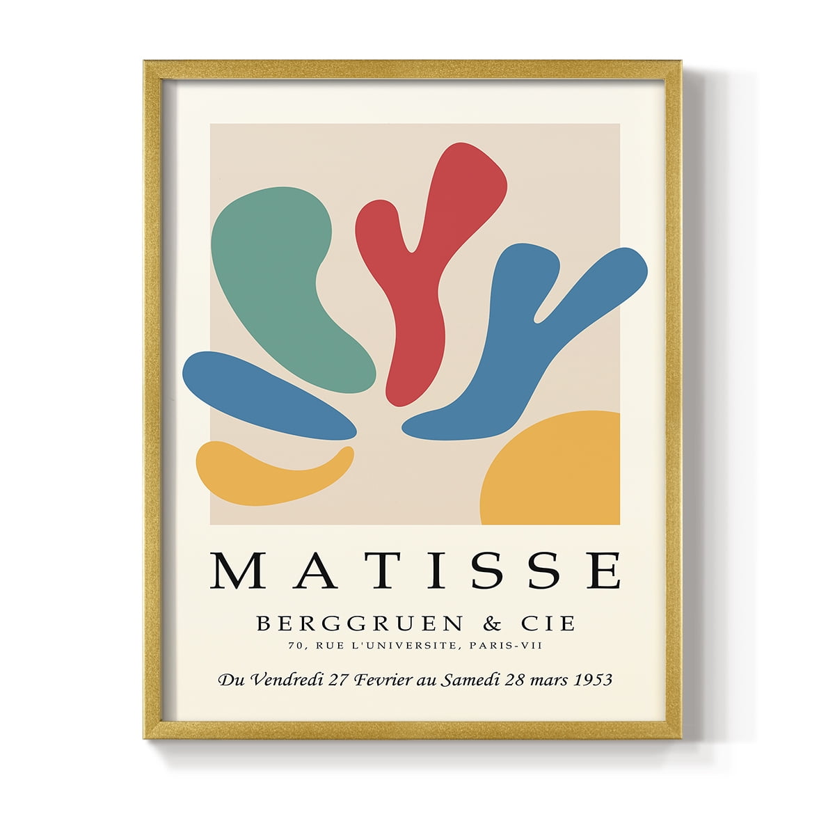 Matisse CCCXXXIII in Gold Solid Wood 22 x 28 Framed Print