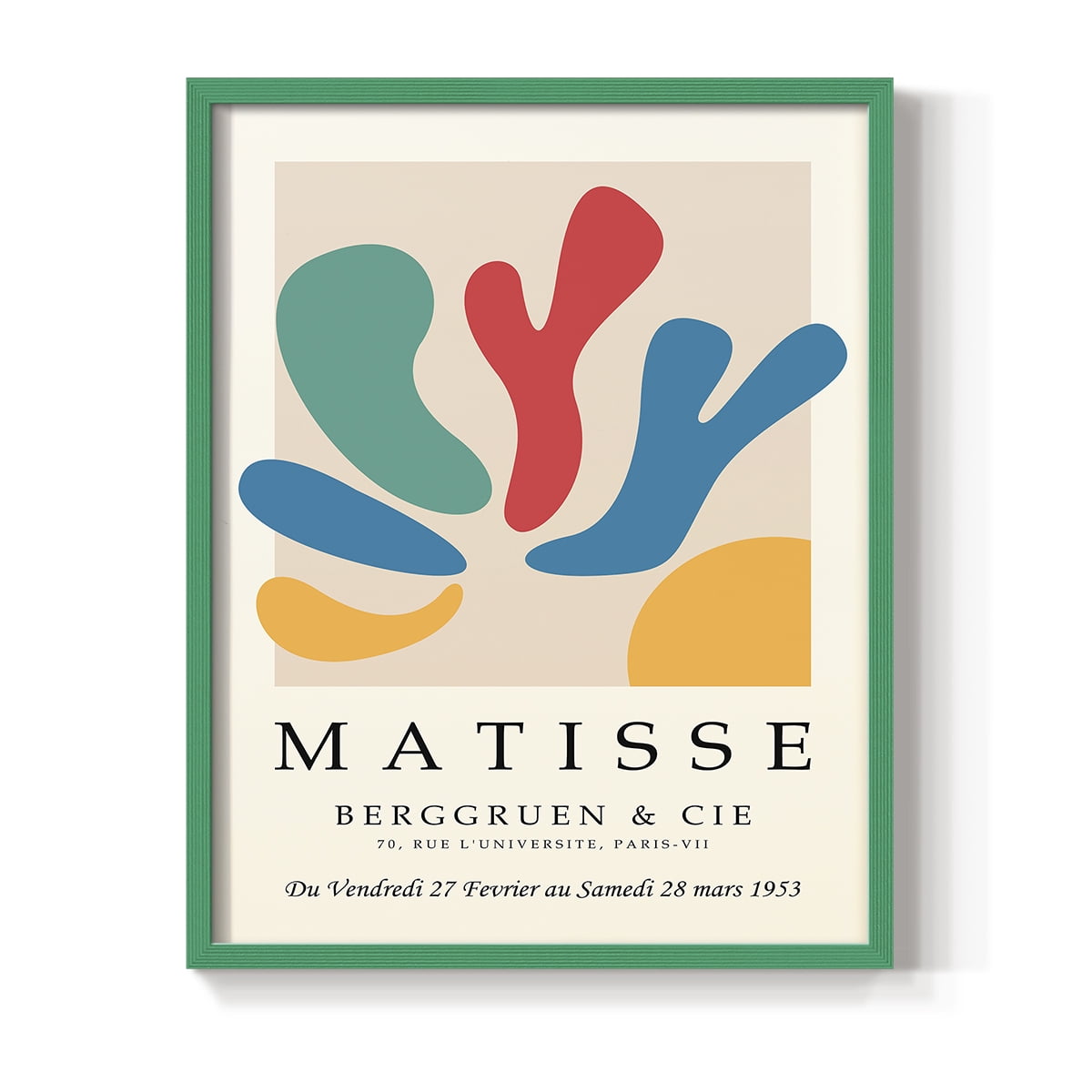Matisse CCCXXXIII in Green Solid Wood 22 x 28 Framed Print