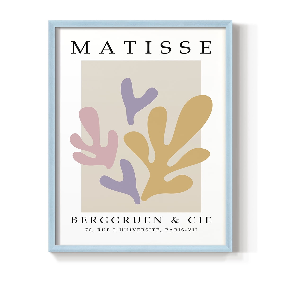 Matisse CCCXXXIV in Blue Solid Wood 22 x 28 Framed Print