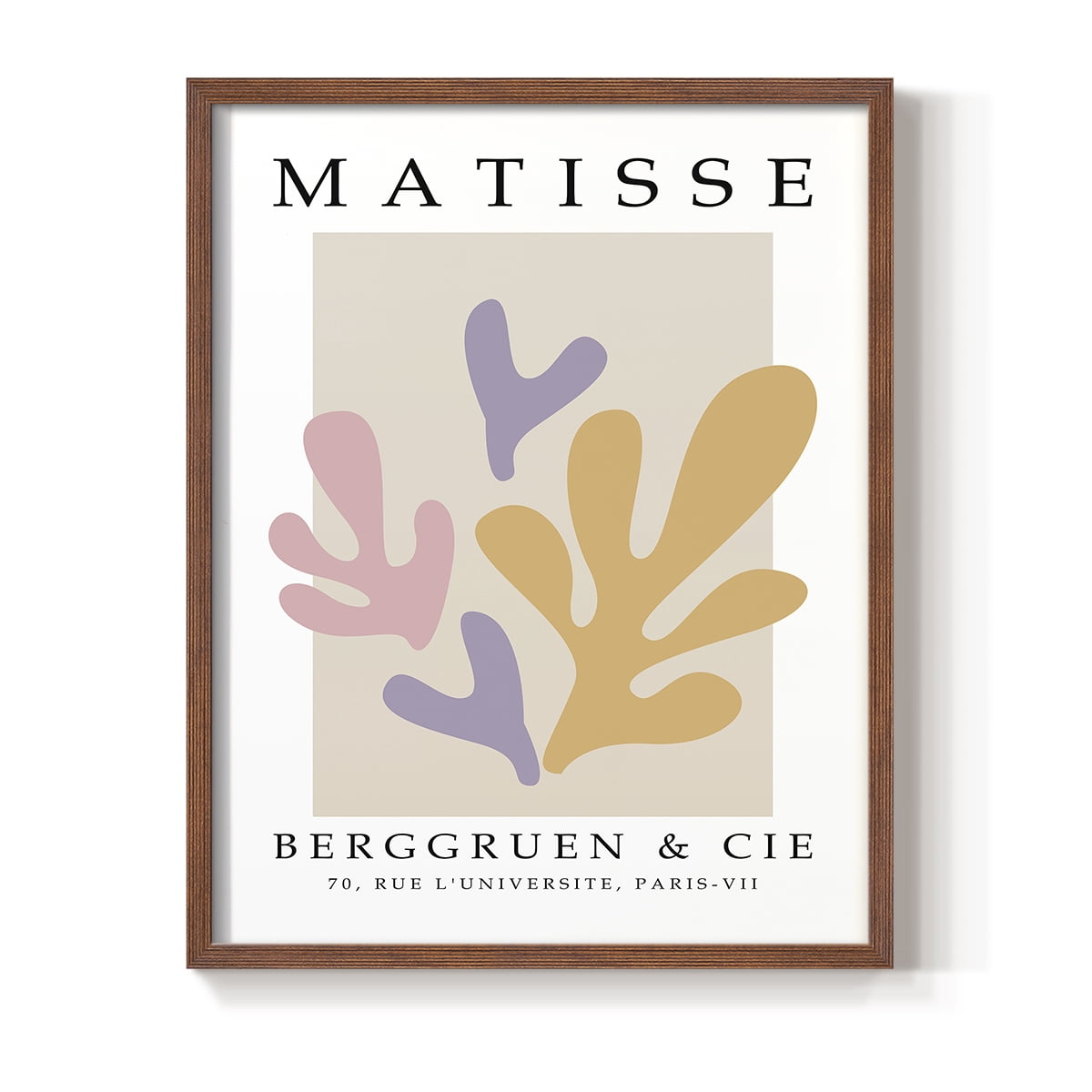 Matisse CCCXXXIV in Brown Solid Wood 22 x 28 Framed Print