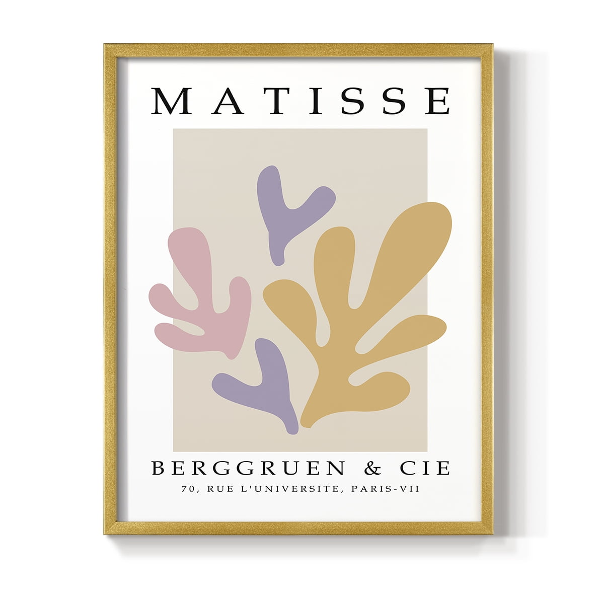 Matisse CCCXXXIV in Gold Solid Wood 11 x 14 Framed Print