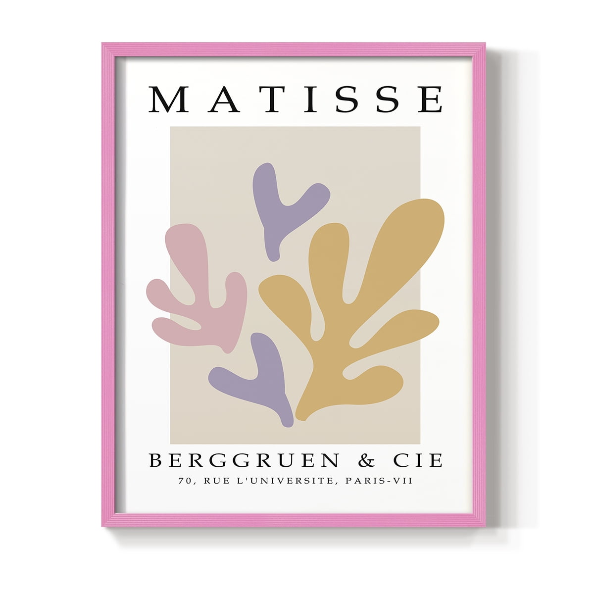 Matisse CCCXXXIV in Pink Solid Wood 11 x 14 Framed Print
