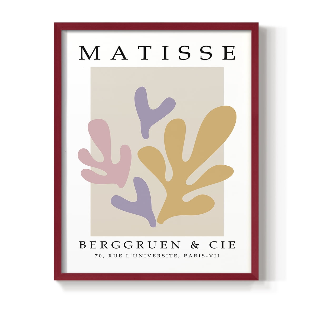 Matisse CCCXXXIV in Red Solid Wood 16 x 20 Framed Print