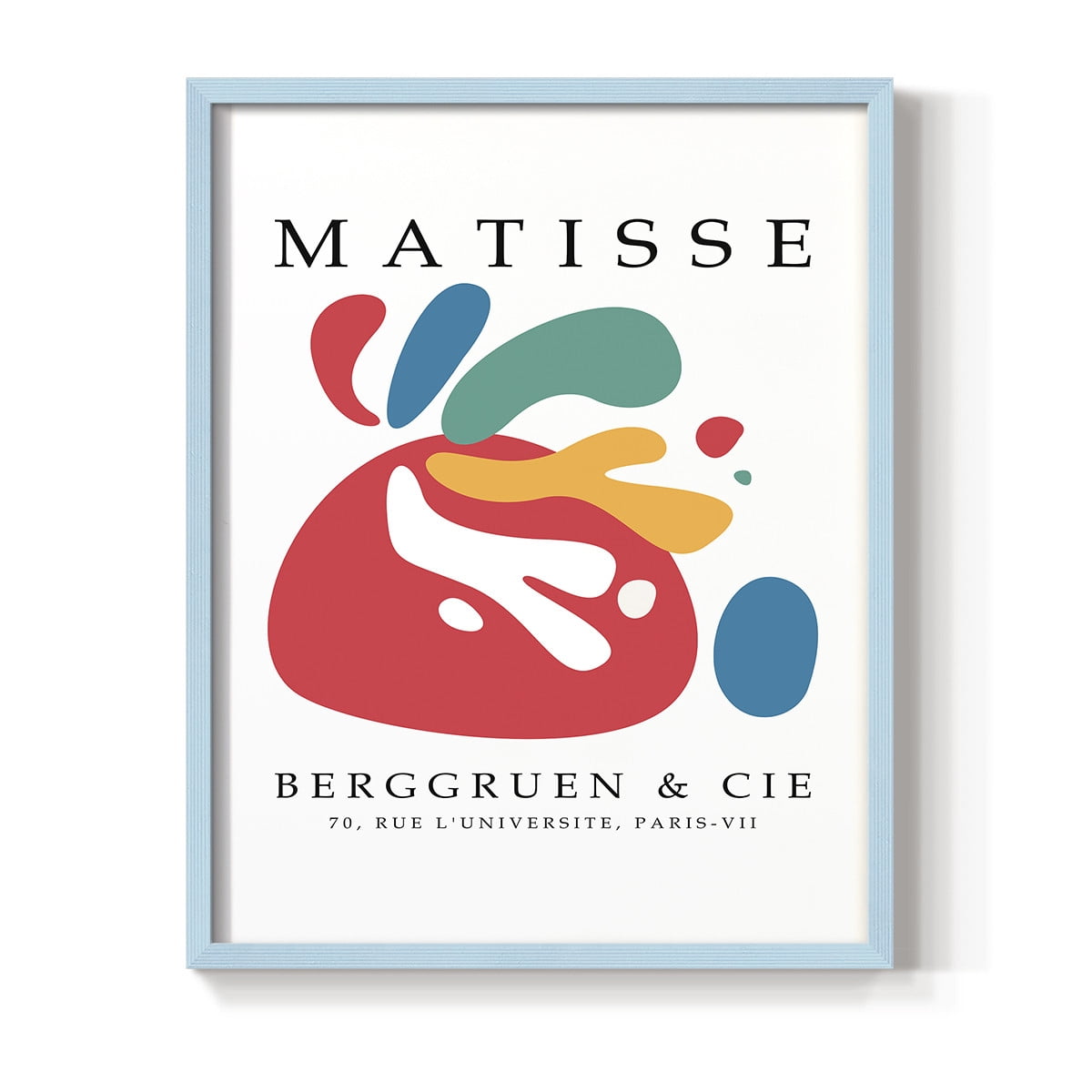 Matisse CCCXXXIX in Blue Solid Wood 11 x 14 Framed Print