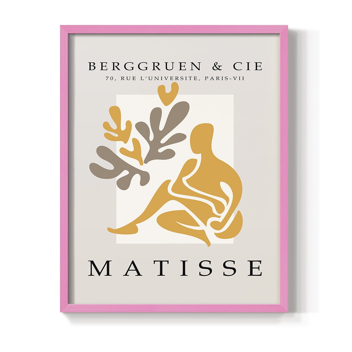 Matisse CCCXXXV in Pink Solid Wood 16 x 20 Framed Print