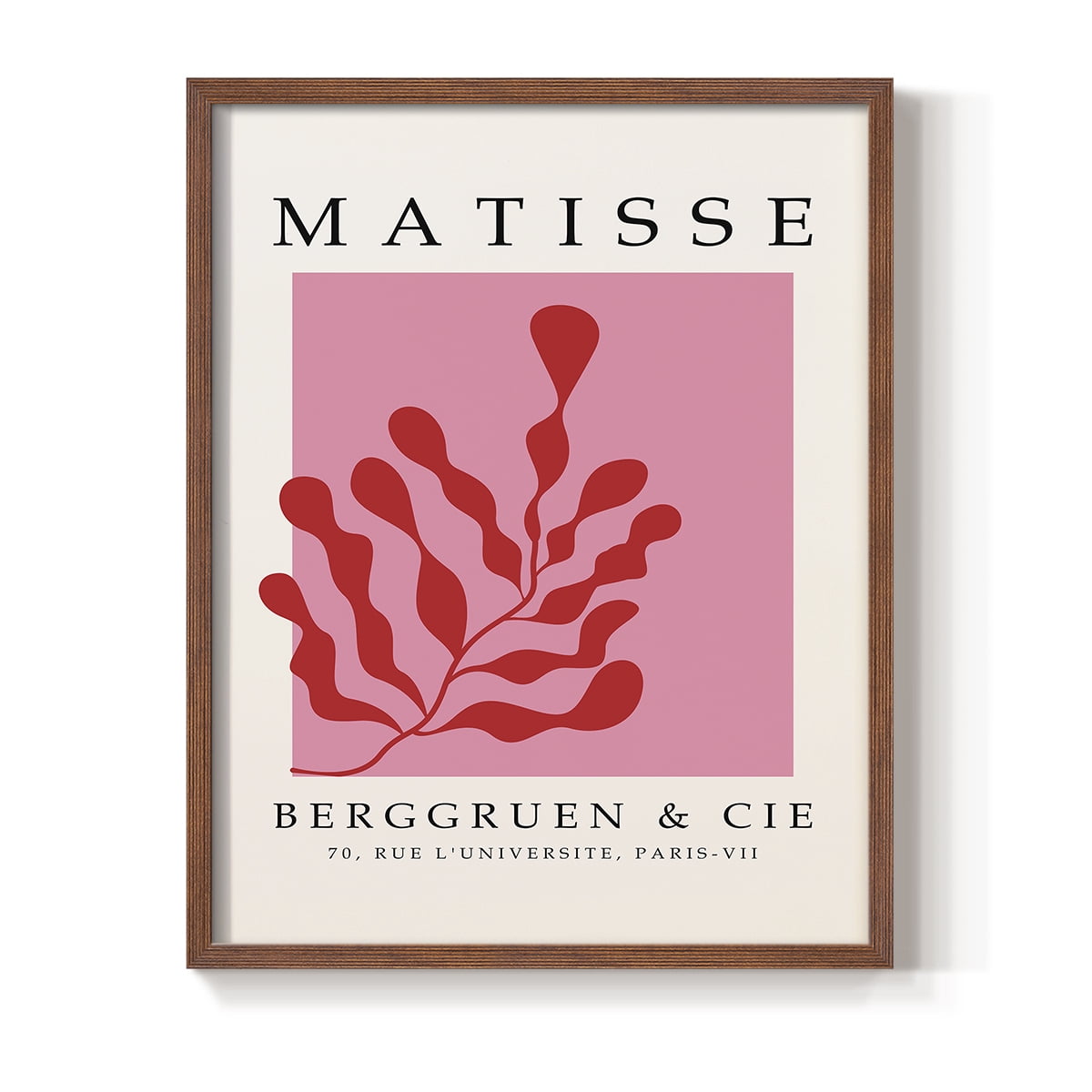 Matisse CCCXXXVII in Brown Solid Wood 22 x 28 Framed Print
