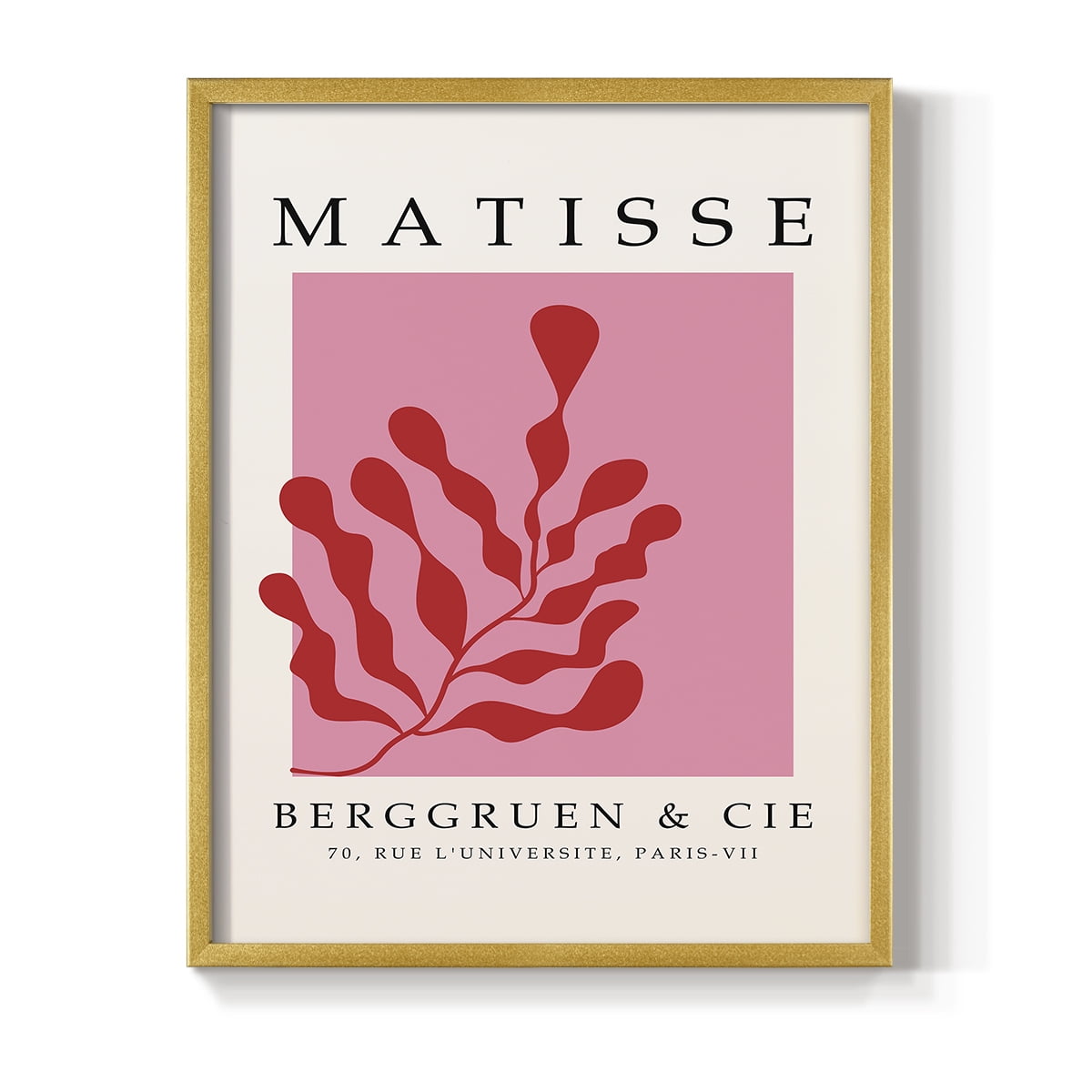 Matisse CCCXXXVII in Gold Solid Wood 22 x 28 Framed Print