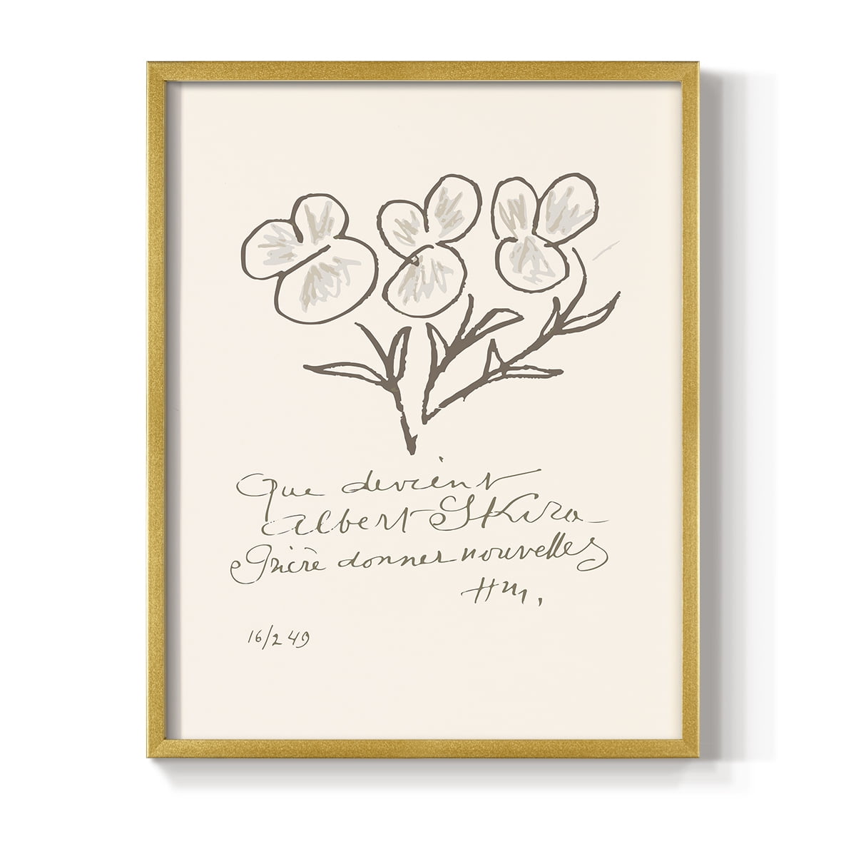 Matisse CCXLII in Solid Wood 16 x 20 Framed Print