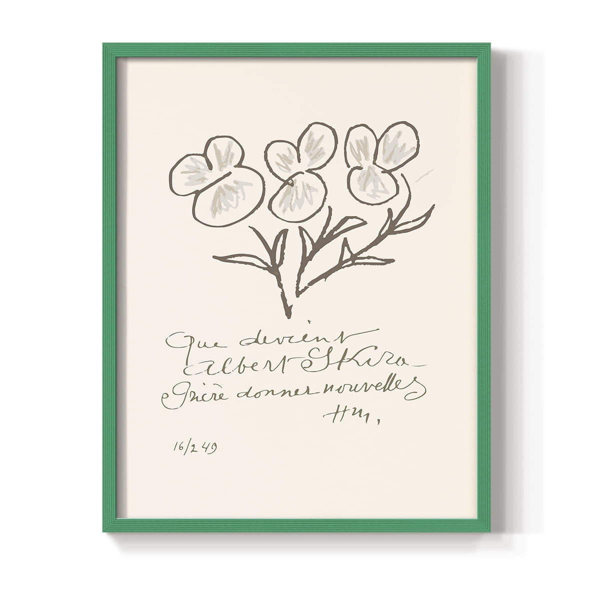Matisse CCXLII in Solid Wood 8 x 10 Framed Print