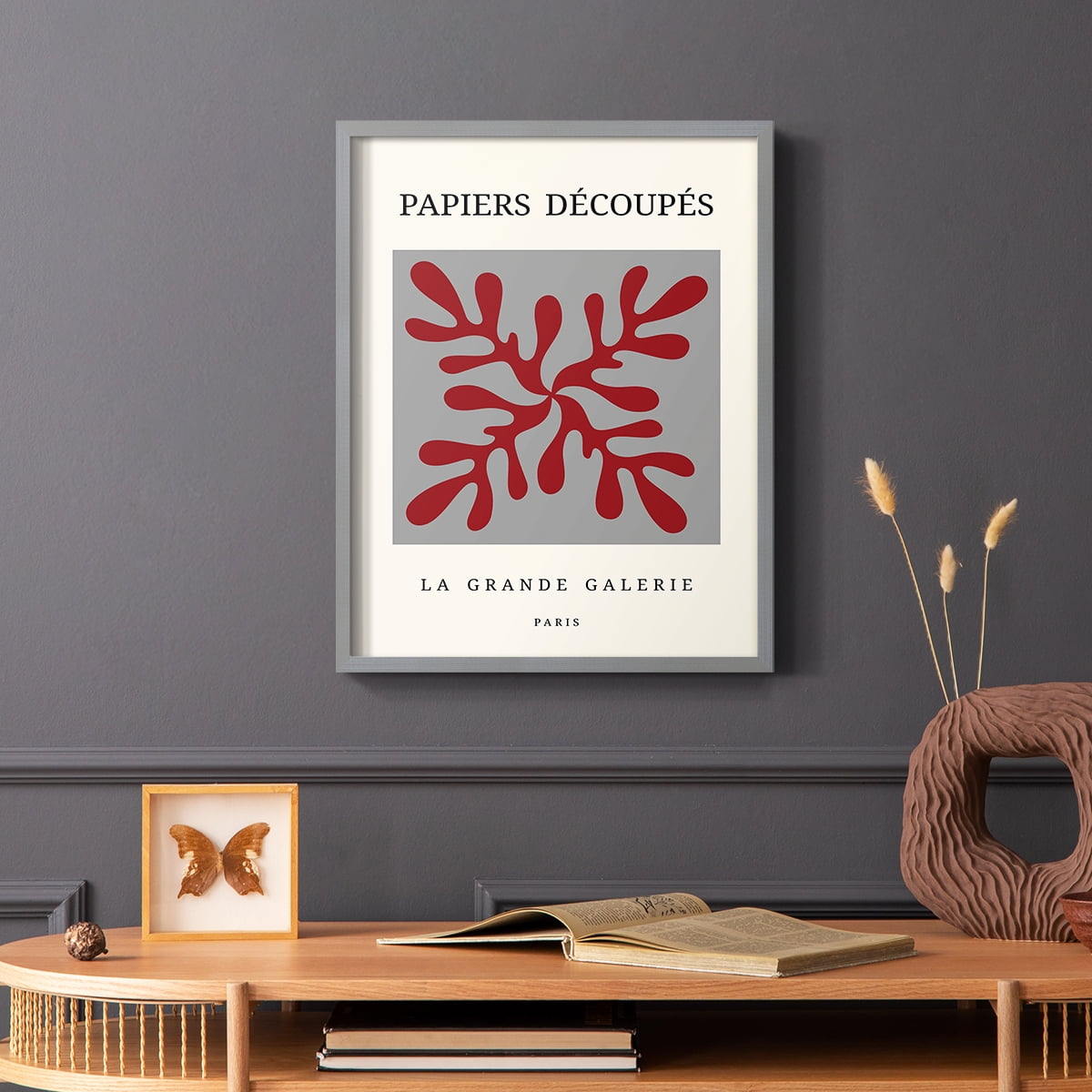 Matisse CD in Gray Solid Wood 16 x 20 Framed Print