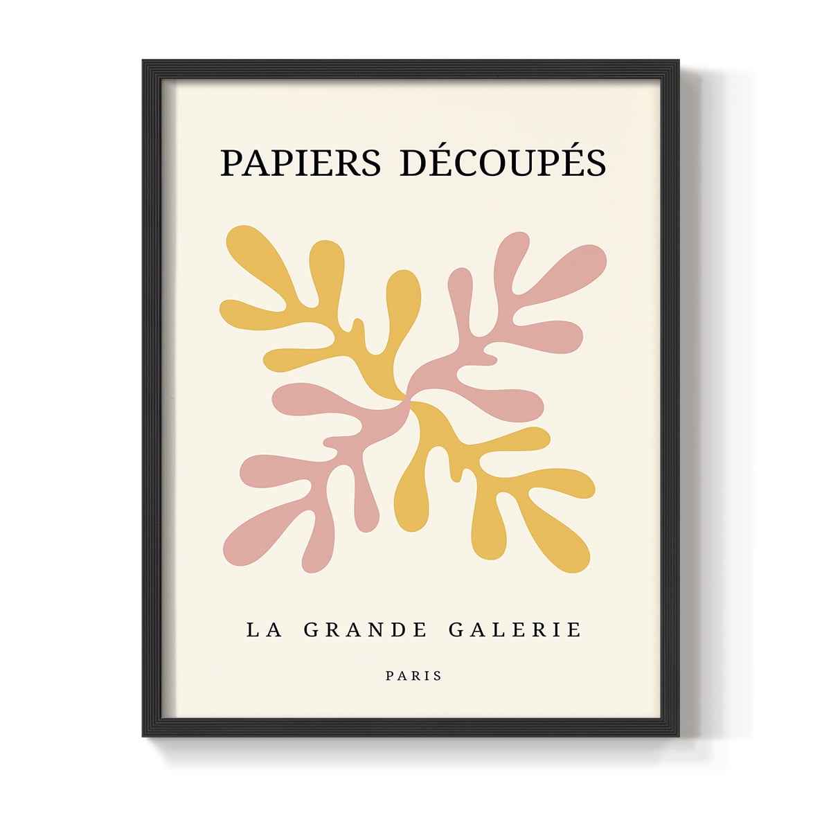 Matisse CDI in Black Solid Wood Framed Print No Nail Hanging