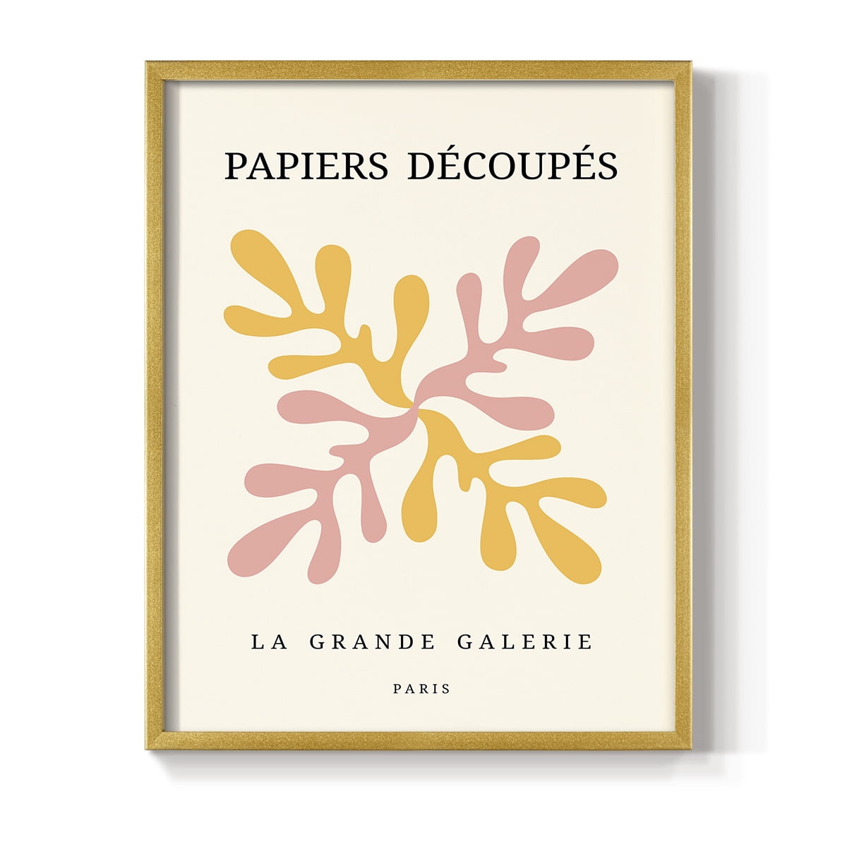 Matisse CDI in Gold Solid Wood Framed Print No Nail Hanging