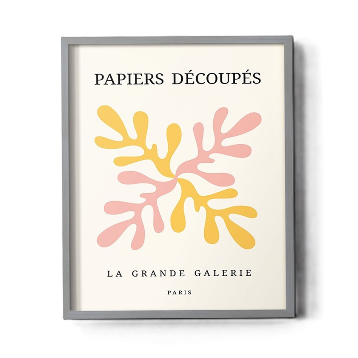 Matisse CDI in Gray Solid Wood Framed Print No Nail Hanging