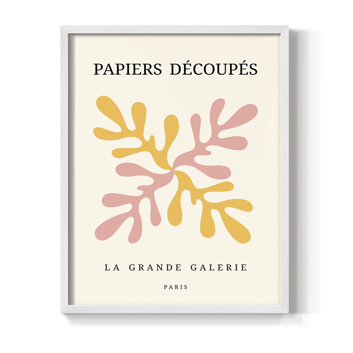 Matisse CDI in White Solid Wood Framed Print No Nail Hanging