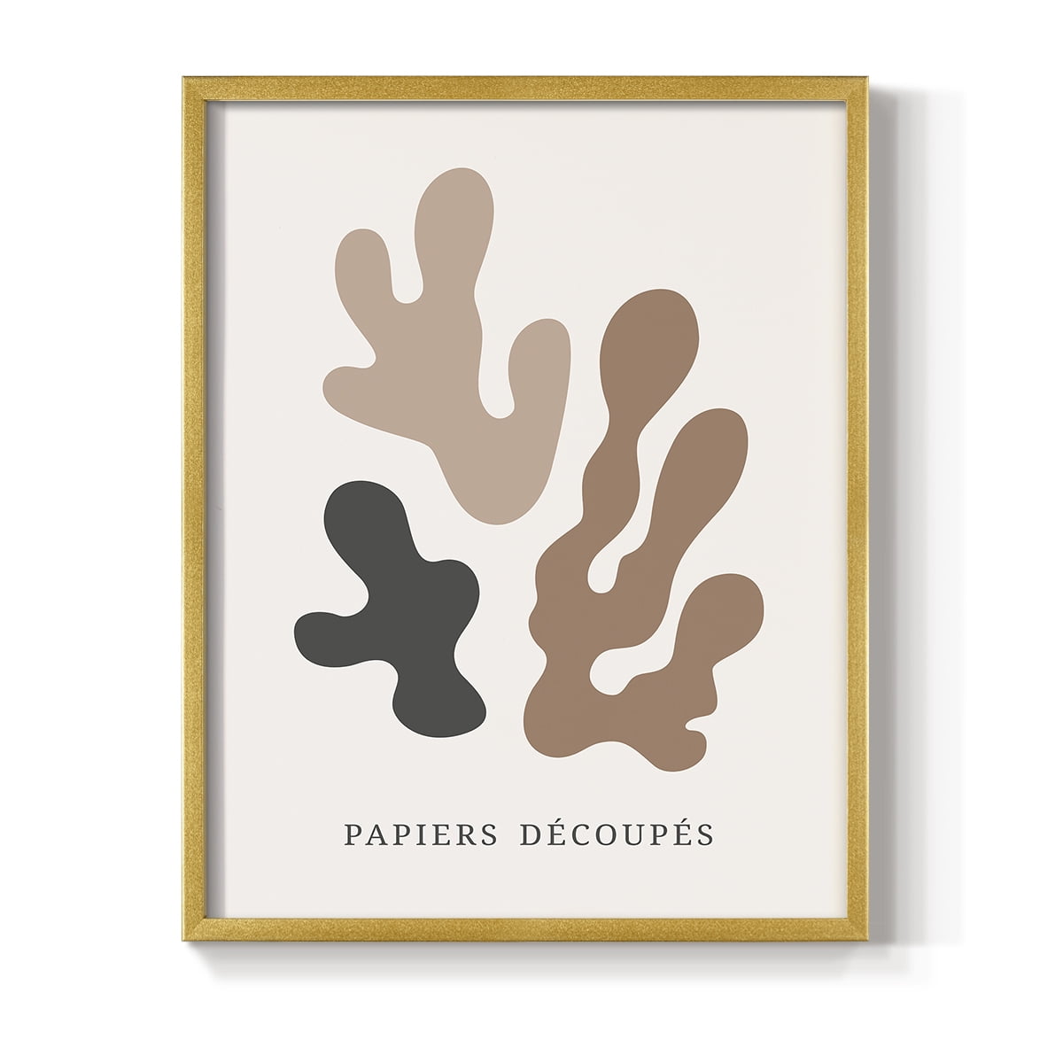 Matisse CDIV in Gold Solid Wood Framed Print No Nail Hanging