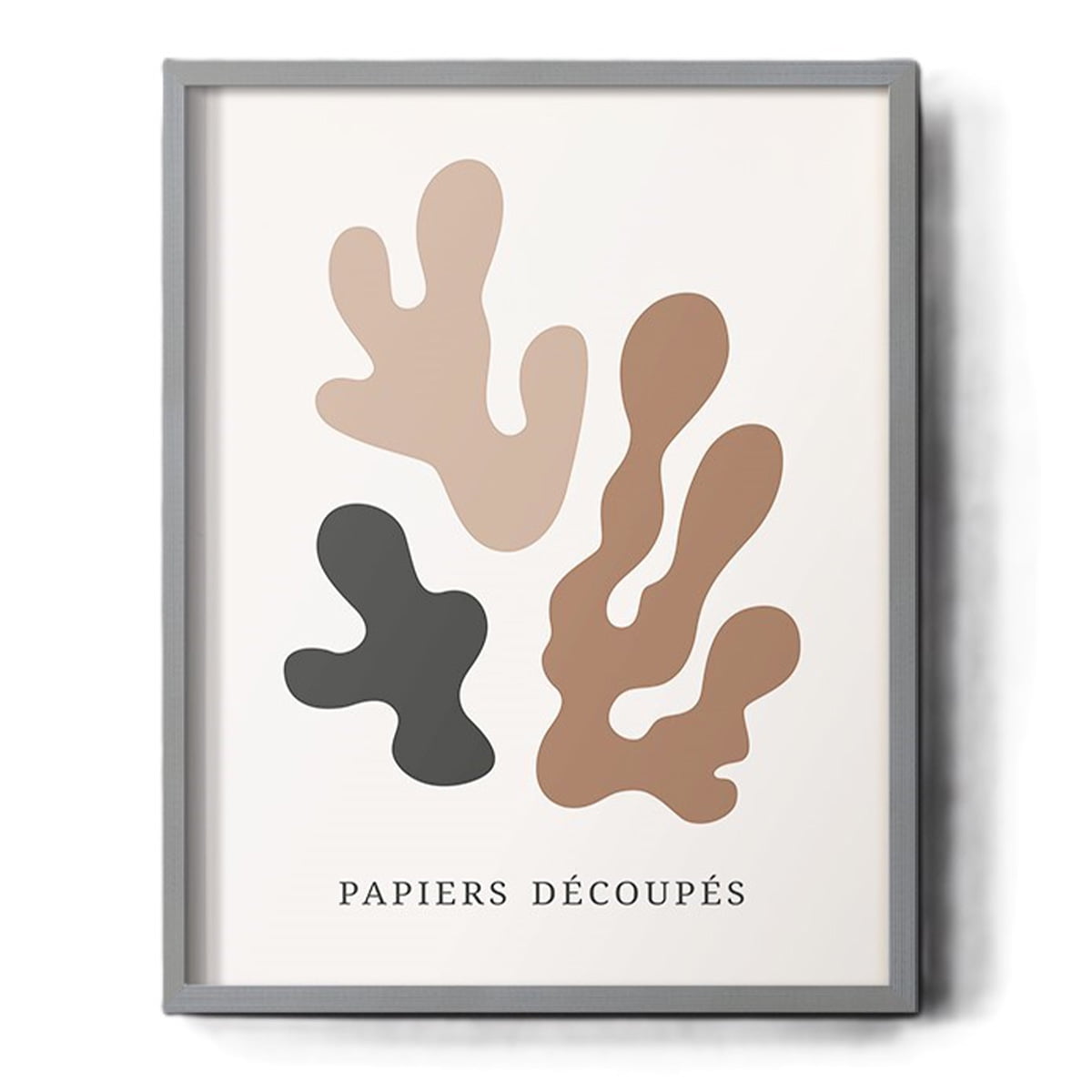 Matisse CDIV in Gray Solid Wood Framed Print No Nail Hanging