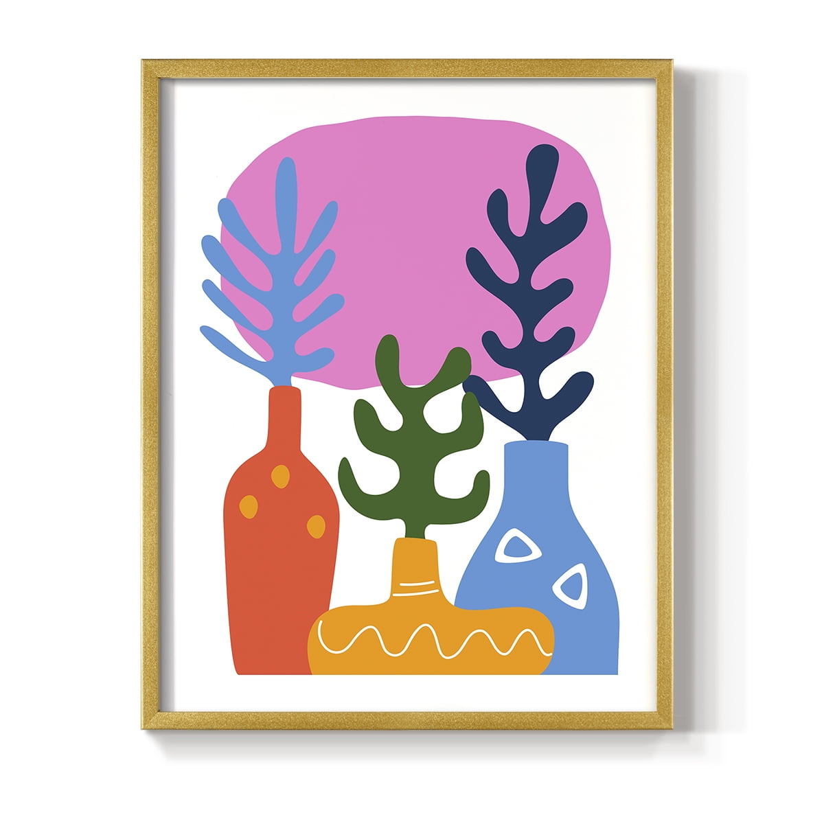 Matisse CDLIX in Gold Solid Wood Framed Print No Nail Hanging