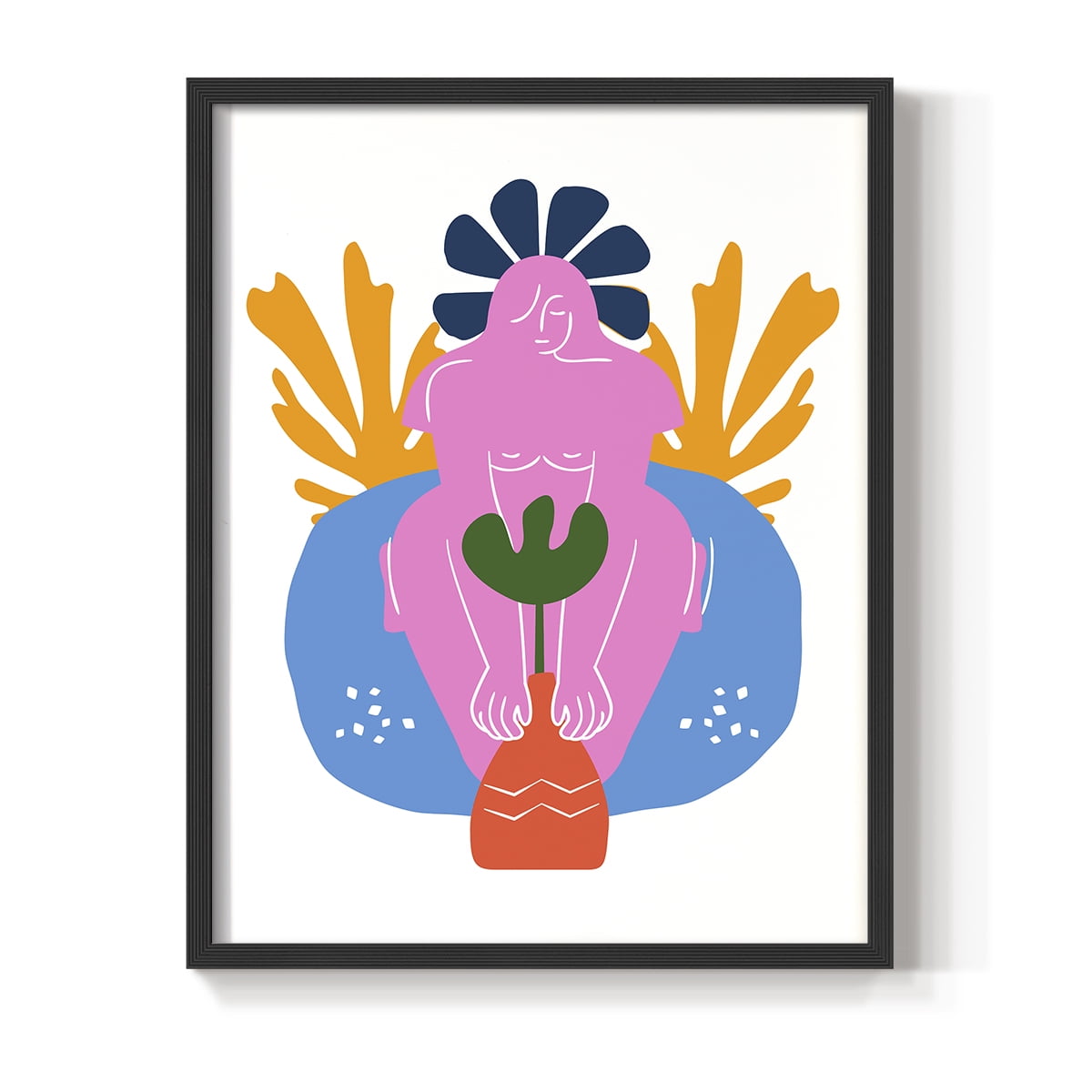 Matisse CDLV in Black Solid Wood Framed Print No Nail Hanging