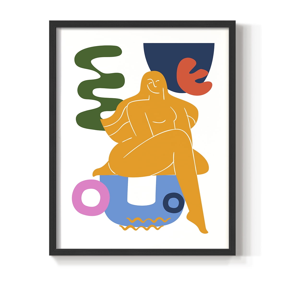 Matisse CDLX in Black Solid Wood Framed Print No Nail Hanging