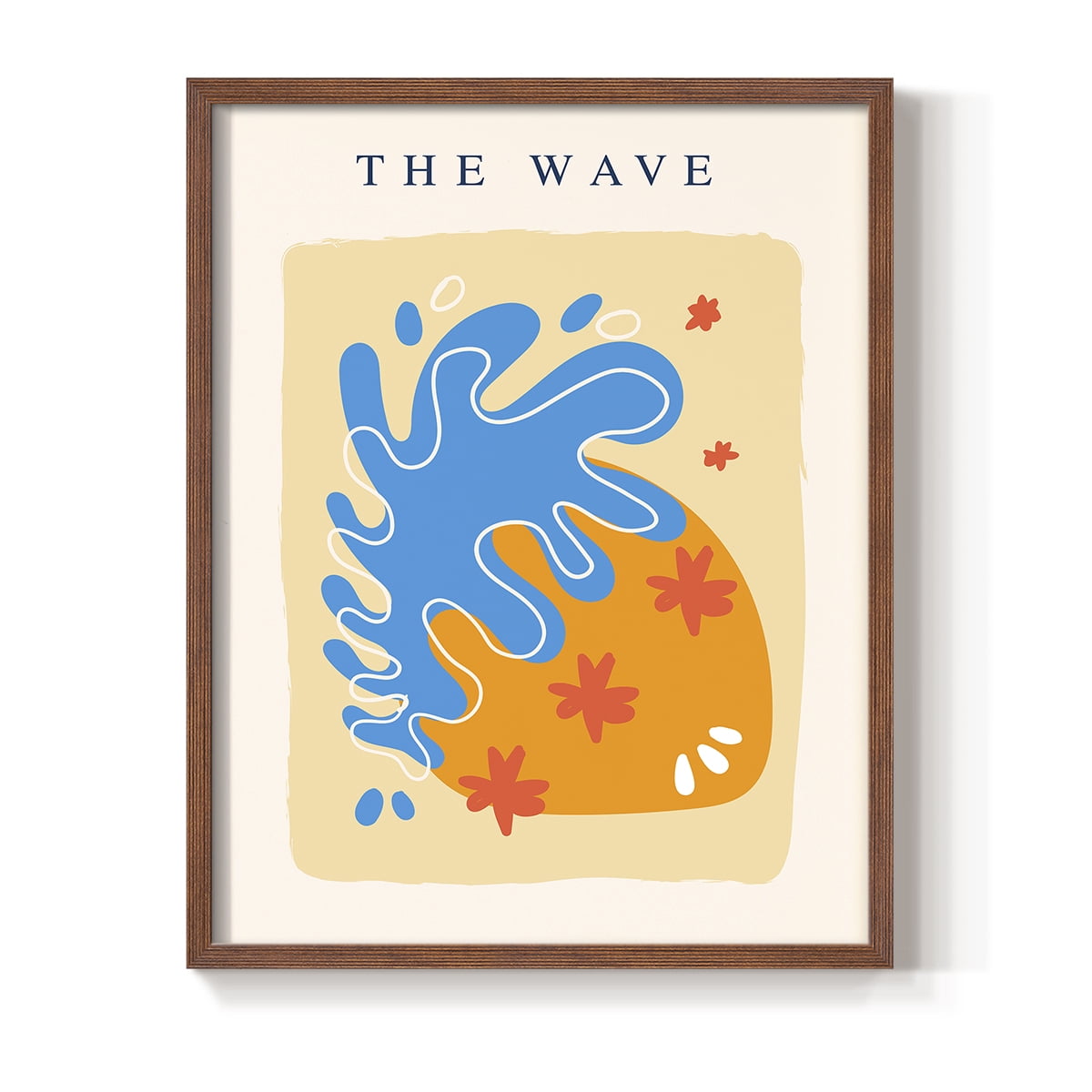 Matisse CDLXIII in Brown Solid Wood Framed Print No Nail Hanging