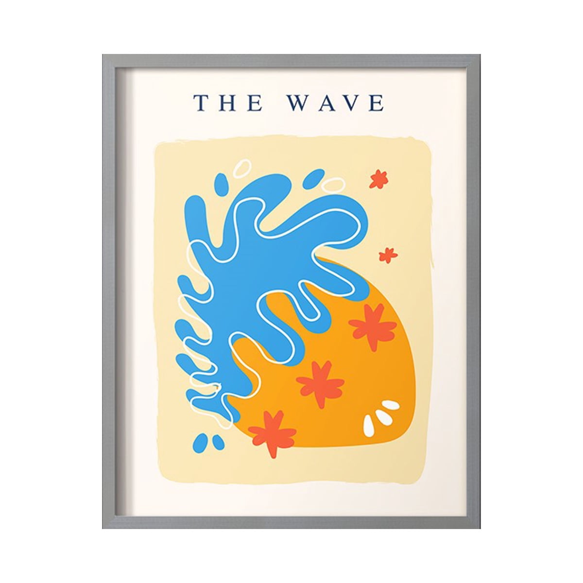 Matisse CDLXIII in Gray Solid Wood Framed Print No Nail Hanging