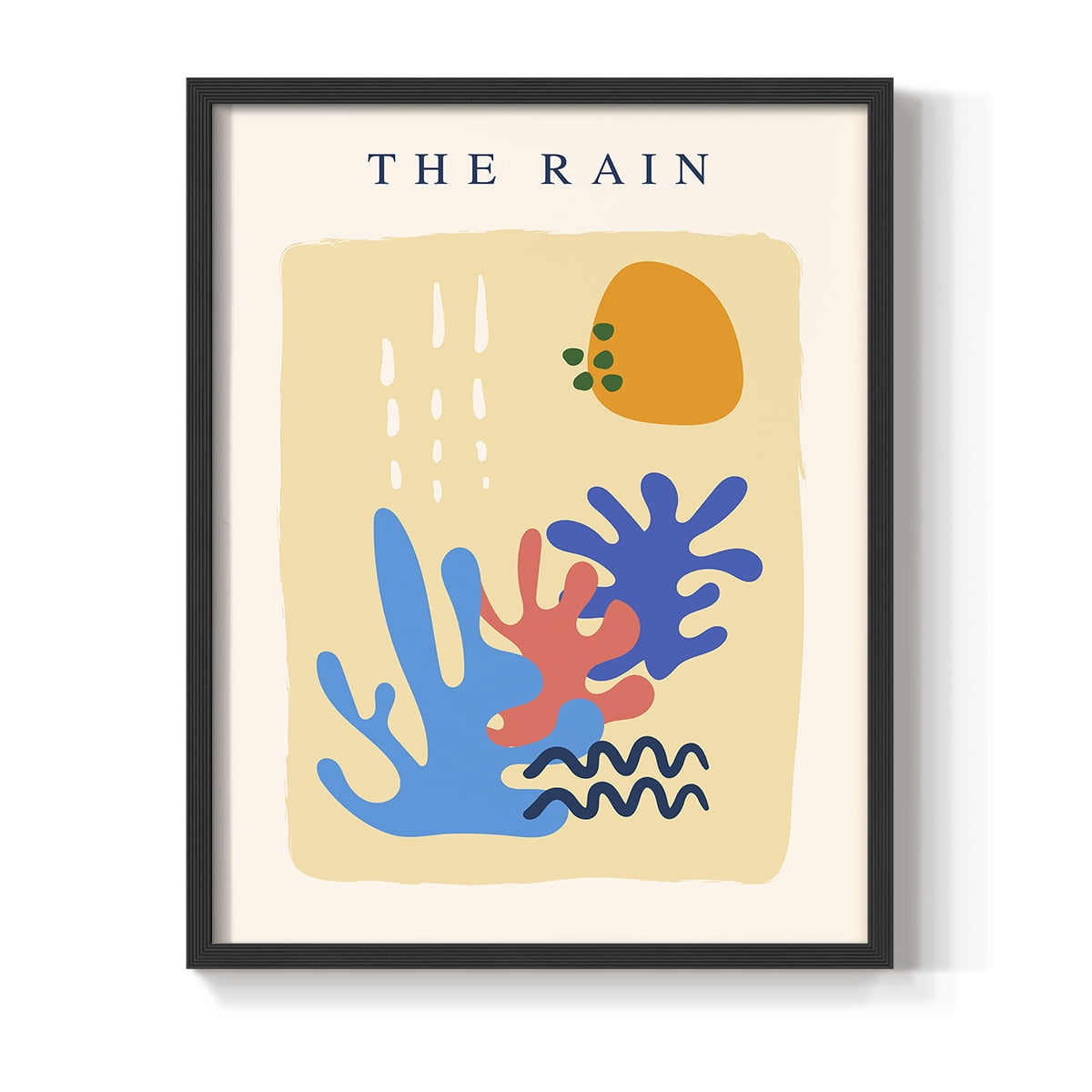 Matisse CDLXIV in Black Solid Wood Framed Print No Nail Hanging